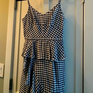 J. Crew NWT Gingham Silk dress size 4